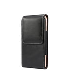 Men Lambskin Texture Multi-functional Universal Mobile Phone Waist Pack Leather Case for 6.3 Inch or Below Smartphones